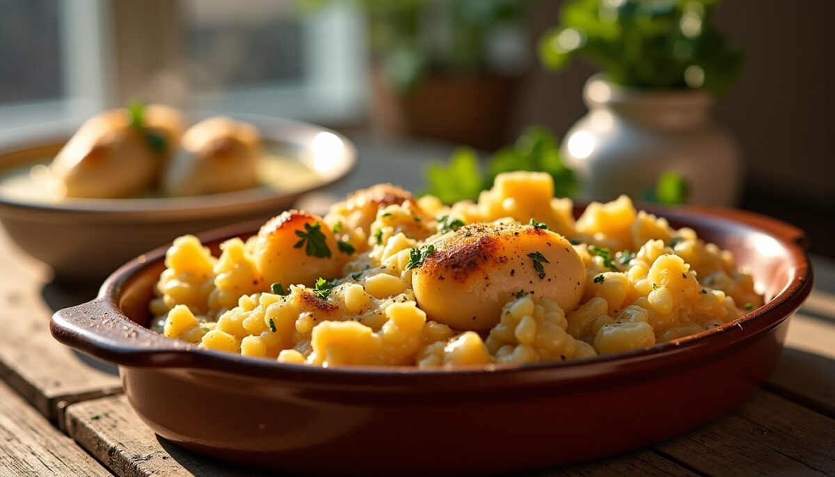 Smash de pommes de terre au parmesan et poulet à la crème: la recette change vraiment le dimanche