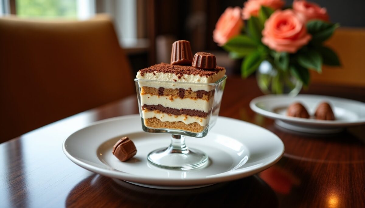 Je pensais qu’il fallait le servir aussitôt : tiramisu Kinder bueno plus fondant la veille